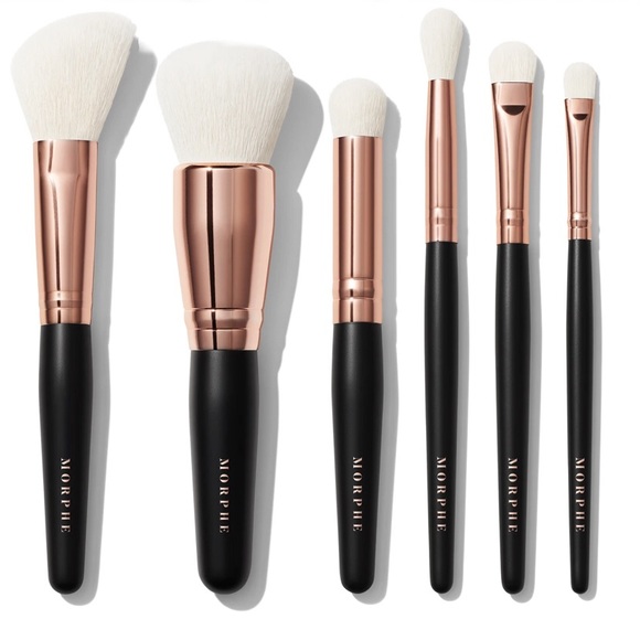 Morphe Rose Away 6-piece Travel Brush Set + Tubby - Picture 3 of 8